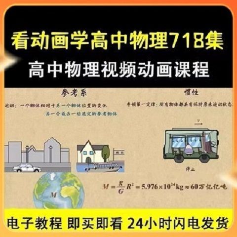 看动画学高中物理趣味动画视频物理实验素材电子版动画视频全套-影视之家